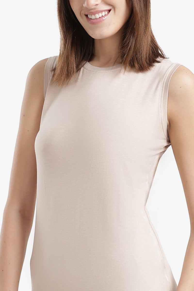 Carina Slim Fit Sleeveless T-Shirt - Image 5
